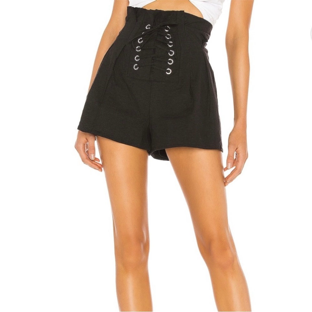 Lovers + Friends Black High-Waisted Peyton Women’s Shorts -NEW - Size XXS
